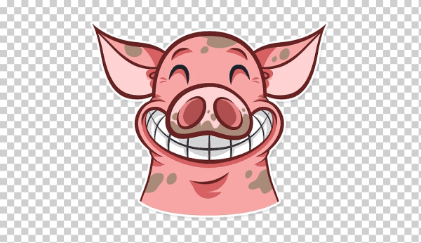 Смайлик свинья