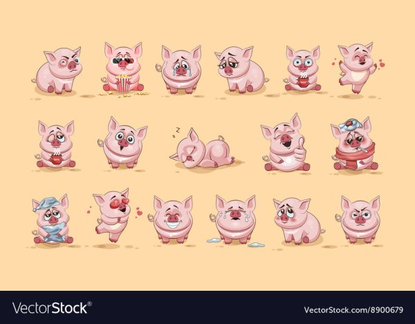 Две свинки с сердечком