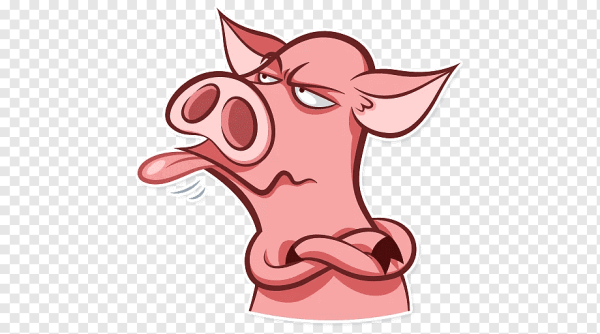 Трафарет свиньи