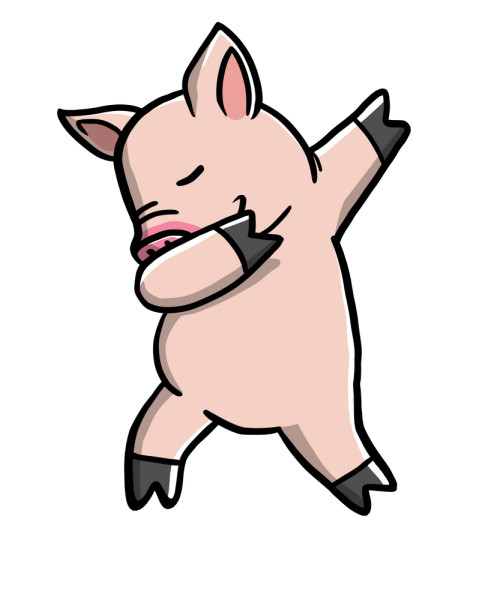 Морда свиньи вектор