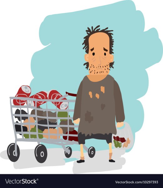 Персонаж бомж