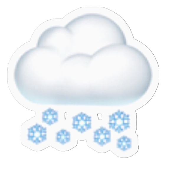 Снежинка мультяшная