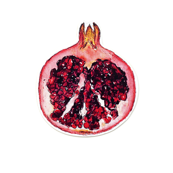 Наклейка гранатовый сок
