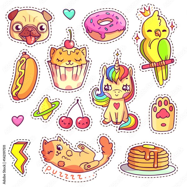 Маленькие наклейки