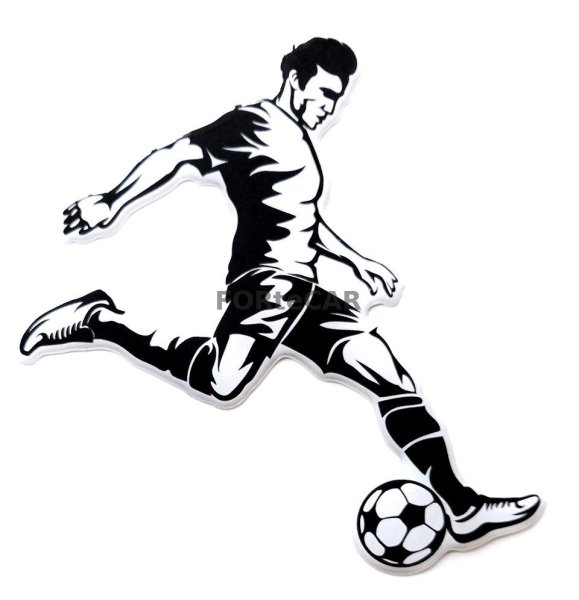 Футбол с наклейками.