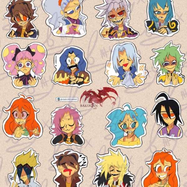 Бакуган Стикеры телеграмм
