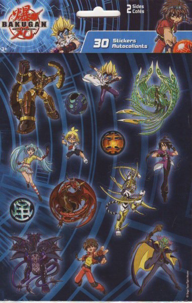 Коллекция наклеек бакуган