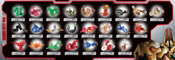 Бакуган имена бакуганов