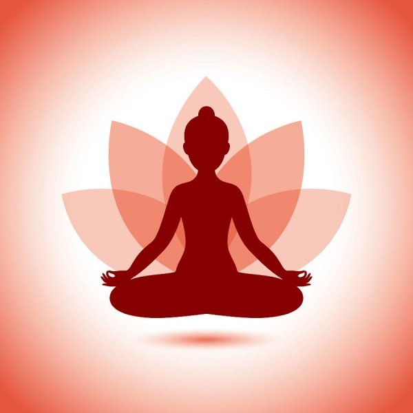 Фигура в позе лотоса