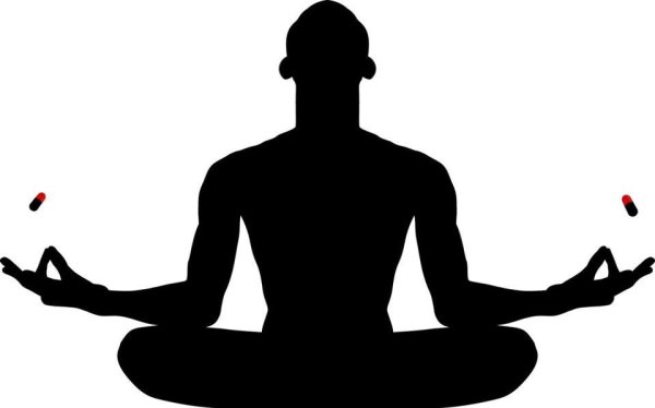 Йога мужчина силуэт