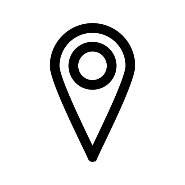 Значок местоположения на белом фоне