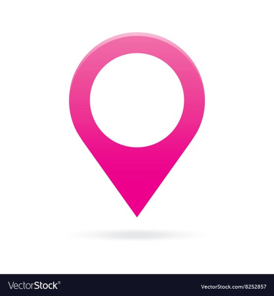 Геолокация розовая