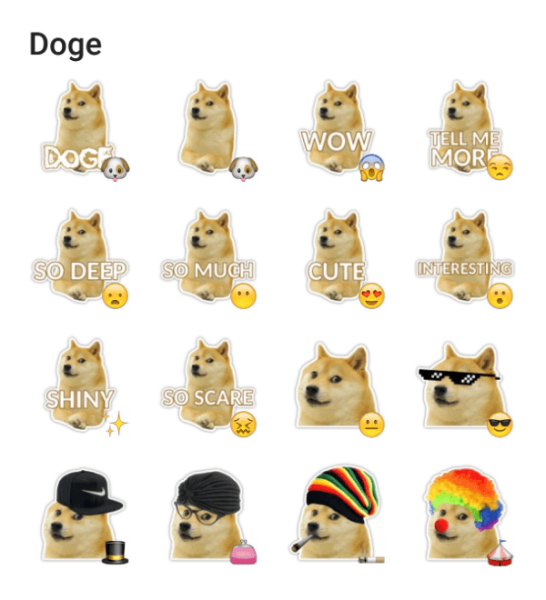 Doge стикер