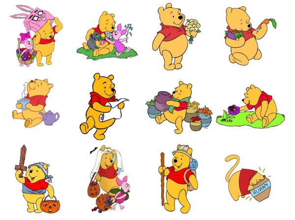 Стикеры Винни пух