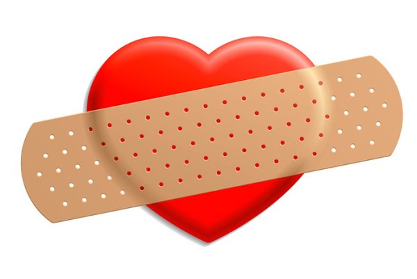 Пластырь с сердечком