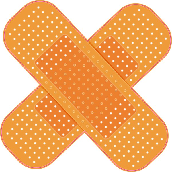 Пластырь на прозрачном фоне