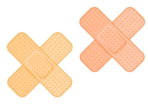 Пластырь крест-накрест