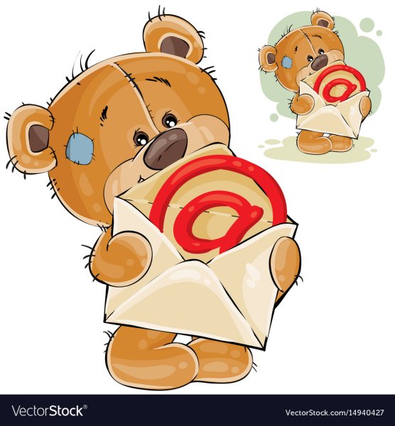 Мишка с конвертом