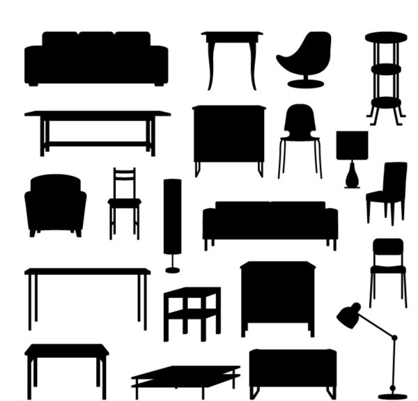 Мебель вектор