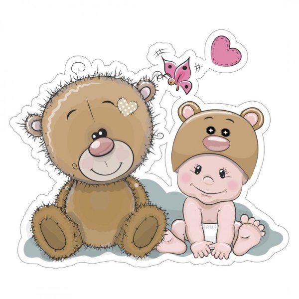 Детский мишка для плоттера