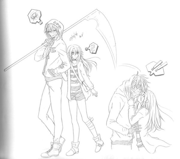 Зак и Рейчел для срисовки