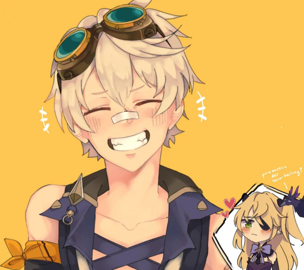 Чиби Геншин Импакт для наклеек