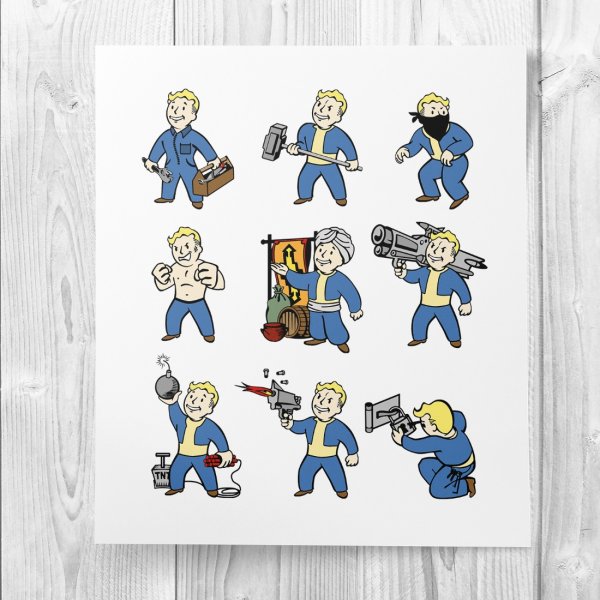 Fallout 4 наклейки