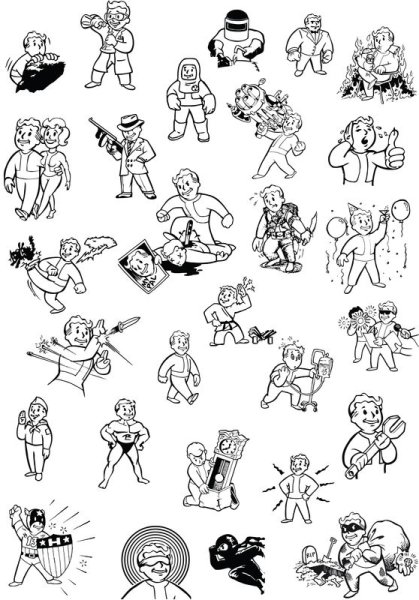 Наклейки фоллаут 4