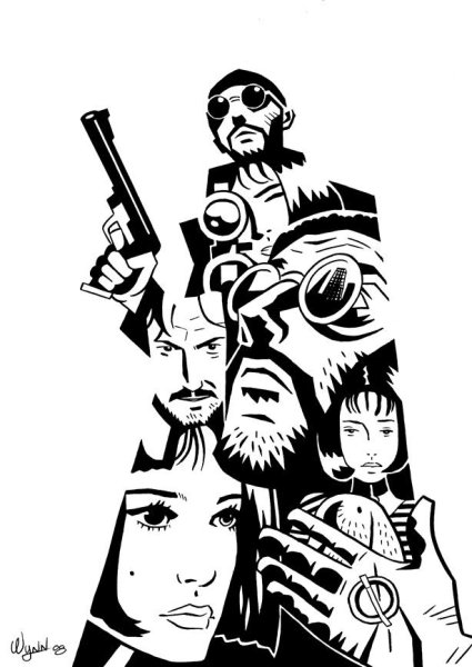 Эскиз Леон и Матильда