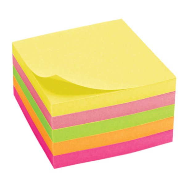 Блок самоклеящийся 76 76 мм 5 цветов 400 листов