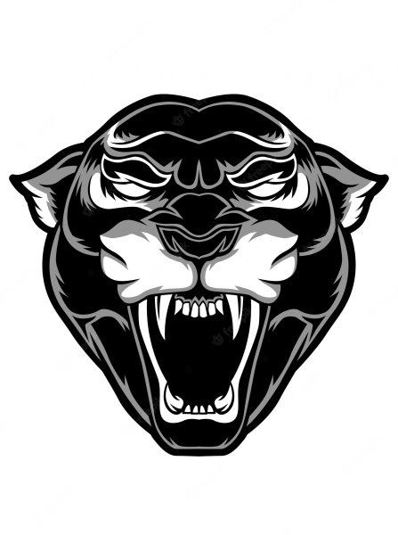 Морда пантеры эскиз