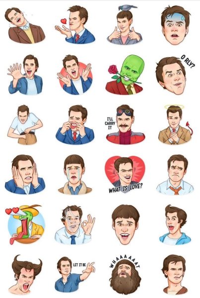 Джим Керри Стикеры