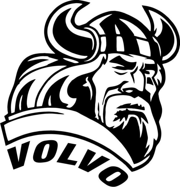 Вектор голова викинга сбоку