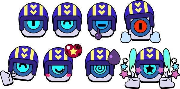 Значки Эдгара из Brawl Stars