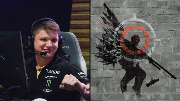 CS go s1mple Graffiti