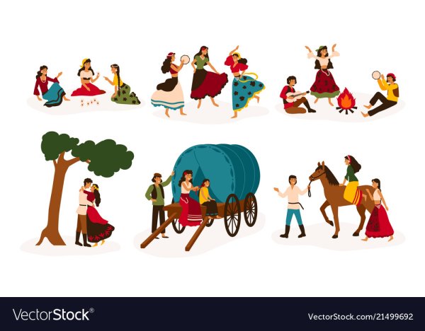 Праздник цыган рисунок