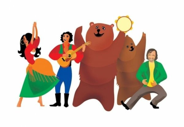 Цыгане с медведем