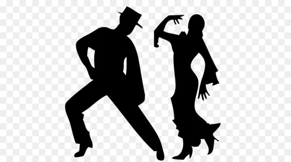 Силуэт танцующего мужчины