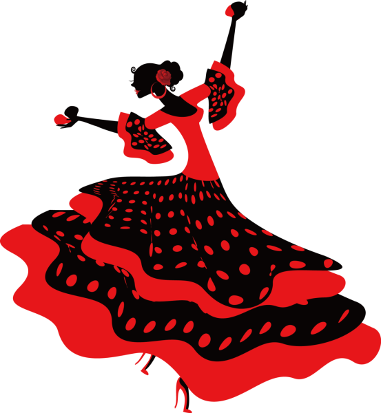 Танцовщица фламенко вектор