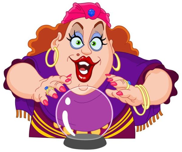 Шарж гадалка