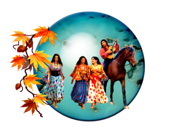 Цыганский табор рисунок