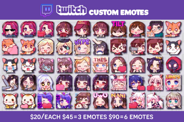 Стикеры для Твича аниме