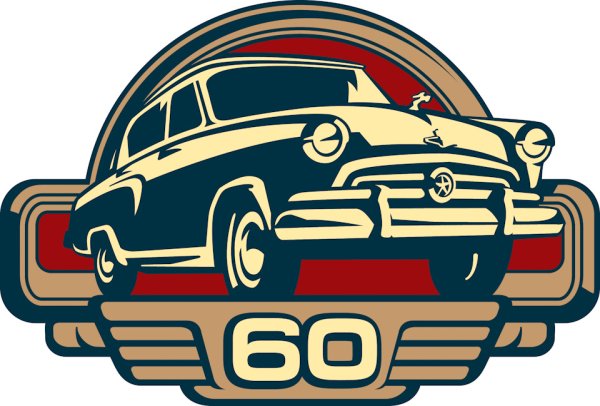 Значки ретро автомобилей