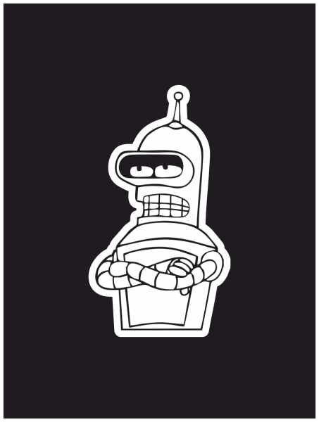 Бендер Футурама вектор