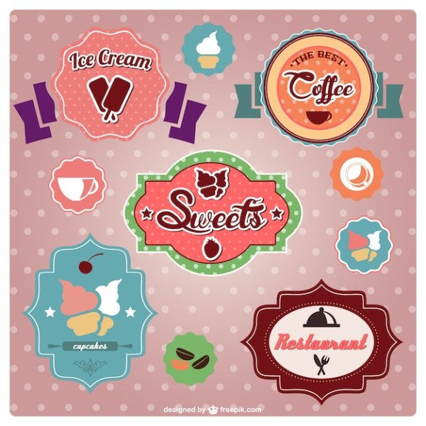 Vintage наклейка