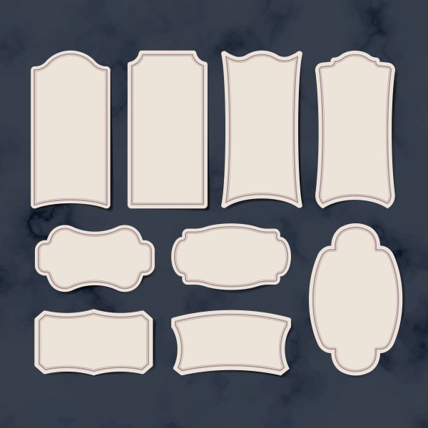 Фигурная этикетка