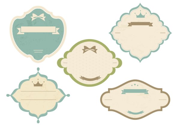 Винтажные векторные этикетки