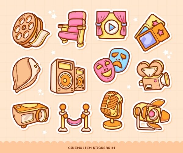 Стикеры кинотеатр