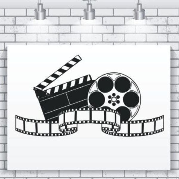 Хлопушка черно белая