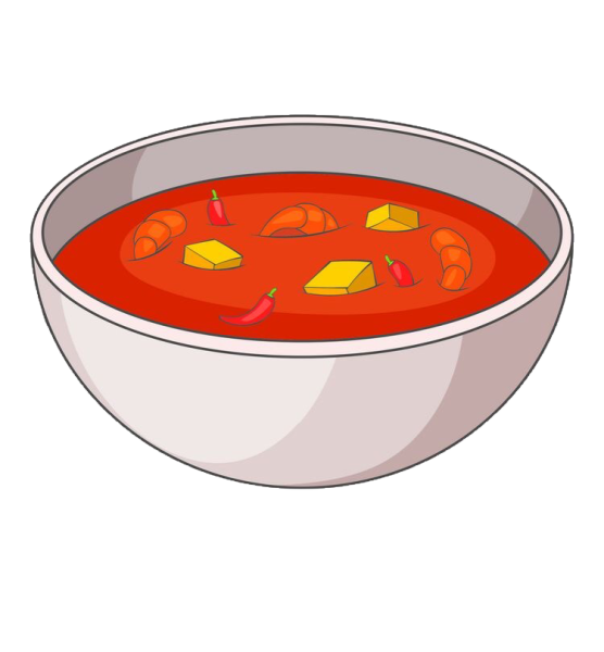 Тарелка супа мультяшная